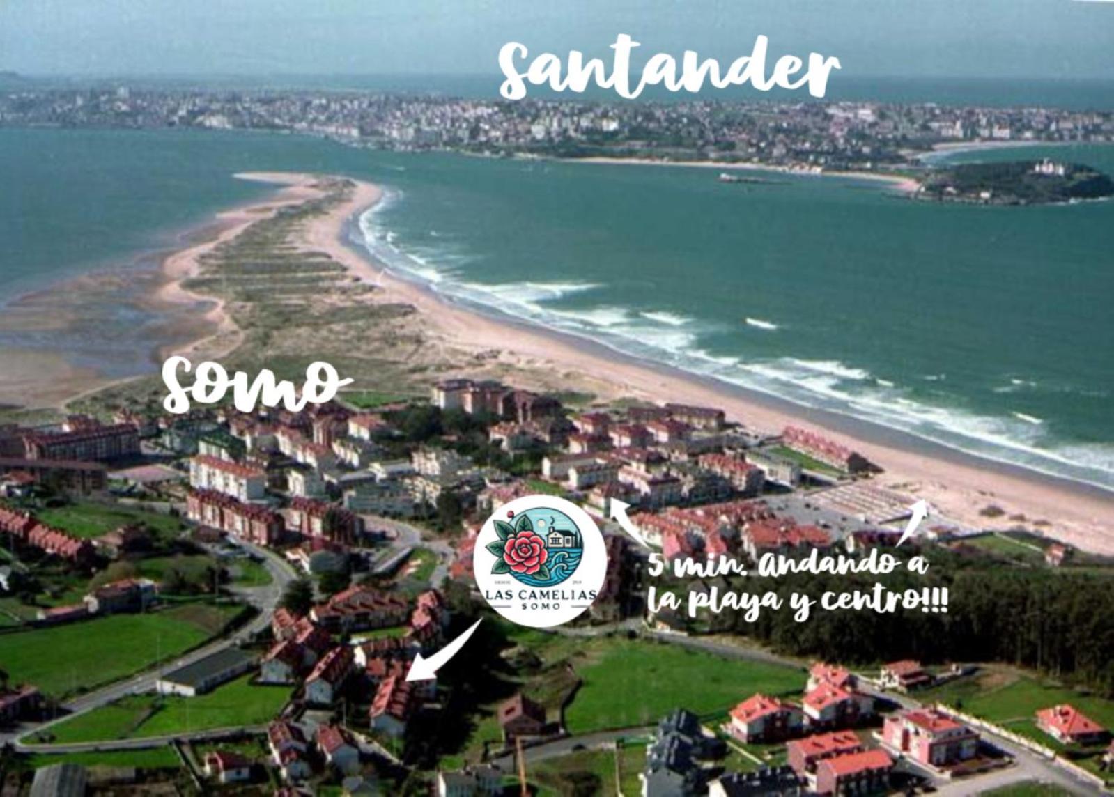 "Las Camelias Somo" Un Lugar Para Desconectar!! Vistas Al Mar!! Kültér fotó